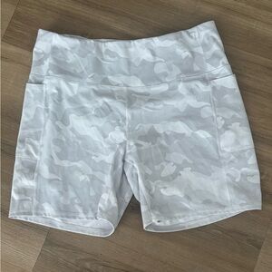 RBX Women's Gray Camo Bike Shorts plus size